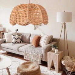 Vintage Handcraft Rattan Light Chandelier Lighting