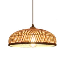 Bamboo Strip Bowl Cage Pendant Lampshade -Demolights Sales Store DL10067 1 1