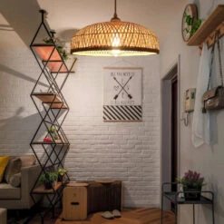 Bamboo Strip Bowl Cage Pendant Lampshade -Demolights Sales Store DL10067 10 1