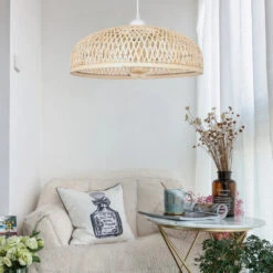 Bamboo Strip Bowl Cage Pendant Lampshade -Demolights Sales Store DL10067 8 1