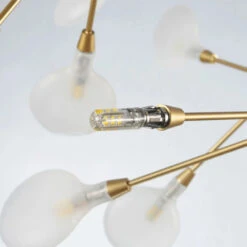 Modern Semi Flush Mount Pendant Light Luxurious Mid Century Firefly Ceiling Lamp -Demolights Sales Store DL10069 10