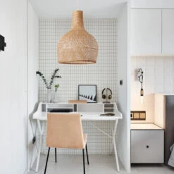 Coastal Pendant Lighting Bamboo Woven Hanging Lamp