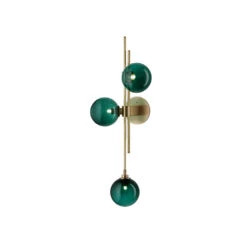 Green/Clear Glass Globe Wall Sconce Lamp Minimalist 19 Green/Clear Glass Globe Wall Sconce Lamp Minimalist -Demolights Sales Store DL10074 1