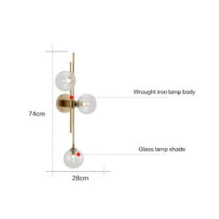 Green/Clear Glass Globe Wall Sconce Lamp Minimalist 20 Green/Clear Glass Globe Wall Sconce Lamp Minimalist -Demolights Sales Store DL10074 5