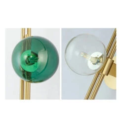 Green/Clear Glass Globe Wall Sconce Lamp Minimalist 21 Green/Clear Glass Globe Wall Sconce Lamp Minimalist -Demolights Sales Store DL10074 8