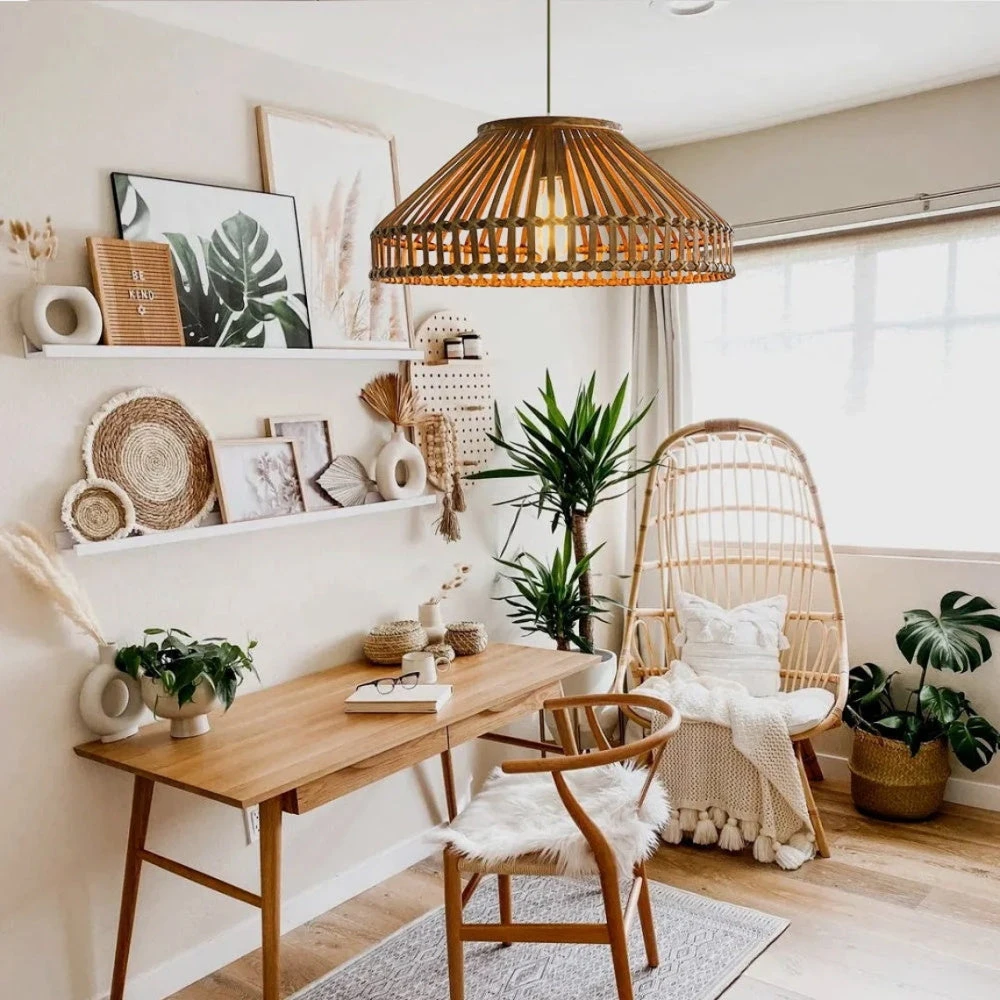 Country Retro Restaurant Chandelier Industrial Bamboo Braided Lantern 1 Country Retro Restaurant Chandelier Industrial Bamboo Braided Lantern