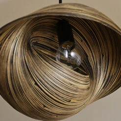 Novelty Shell Shaped Bamboo Pendant Lights 12 Novelty Shell Shaped Bamboo Pendant Lights -Demolights Sales Store DL10082 5