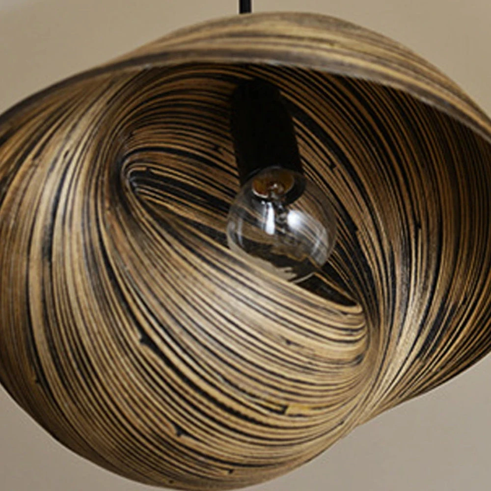Novelty Shell Shaped Bamboo Pendant Lights 6 Novelty Shell Shaped Bamboo Pendant Lights - Image 6