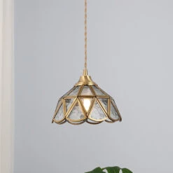 Nordic Vintage Glass Pendant Lights -Demolights Sales Store DL10084ClearGlassShadeHangingLampModern Style 1 1