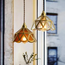 Nordic Vintage Glass Pendant Lights