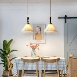 Nordic Retro Cone Dining Room Pendant Light