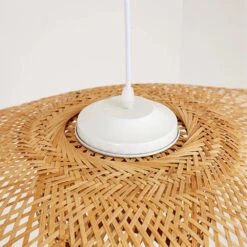 Floppy Hat Bamboo Pendant Light Woven Lampshade -Demolights Sales Store DL10091 10