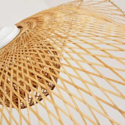 Floppy Hat Bamboo Pendant Light Woven Lampshade -Demolights Sales Store DL10091 5