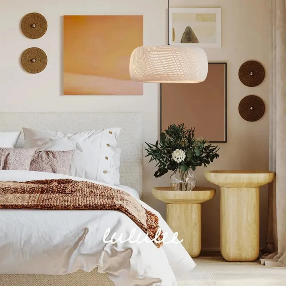 Japanese-style Designer Fabric Chandeliers Home Decor Lamp 4 Japanese-style Designer Fabric Chandeliers Home Decor Lamp - Image 4