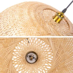 Rattan Pendant Lights Hand-Woven Boho Basket Lampshade -Demolights Sales Store DL10116 3