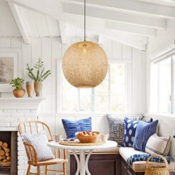 Rattan Pendant Lights Hand-Woven Boho Basket Lampshade -Demolights Sales Store DL10116 7