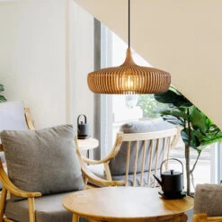 Natural Wood Pendant Lights Over Kitchen Island -Demolights Sales Store DL10122 6