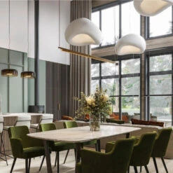 Nordic Style Resin Oval Pendant Lights -Demolights Sales Store DL10145 3 1