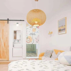 Sphere Bamboo Suspension Pendant Light -Demolights Sales Store DL10150SphereBambooSuspensionLighting 6