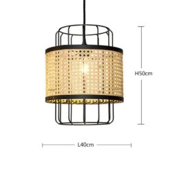 Rattan Lantern Ceiling Light Handwoven 12 Rattan Lantern Ceiling Light Handwoven -Demolights Sales Store DL10163 1 1