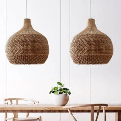 Rattan Pendant Light Interior Design 14 Rattan Pendant Light Interior Design -Demolights Sales Store DL10165 1 1