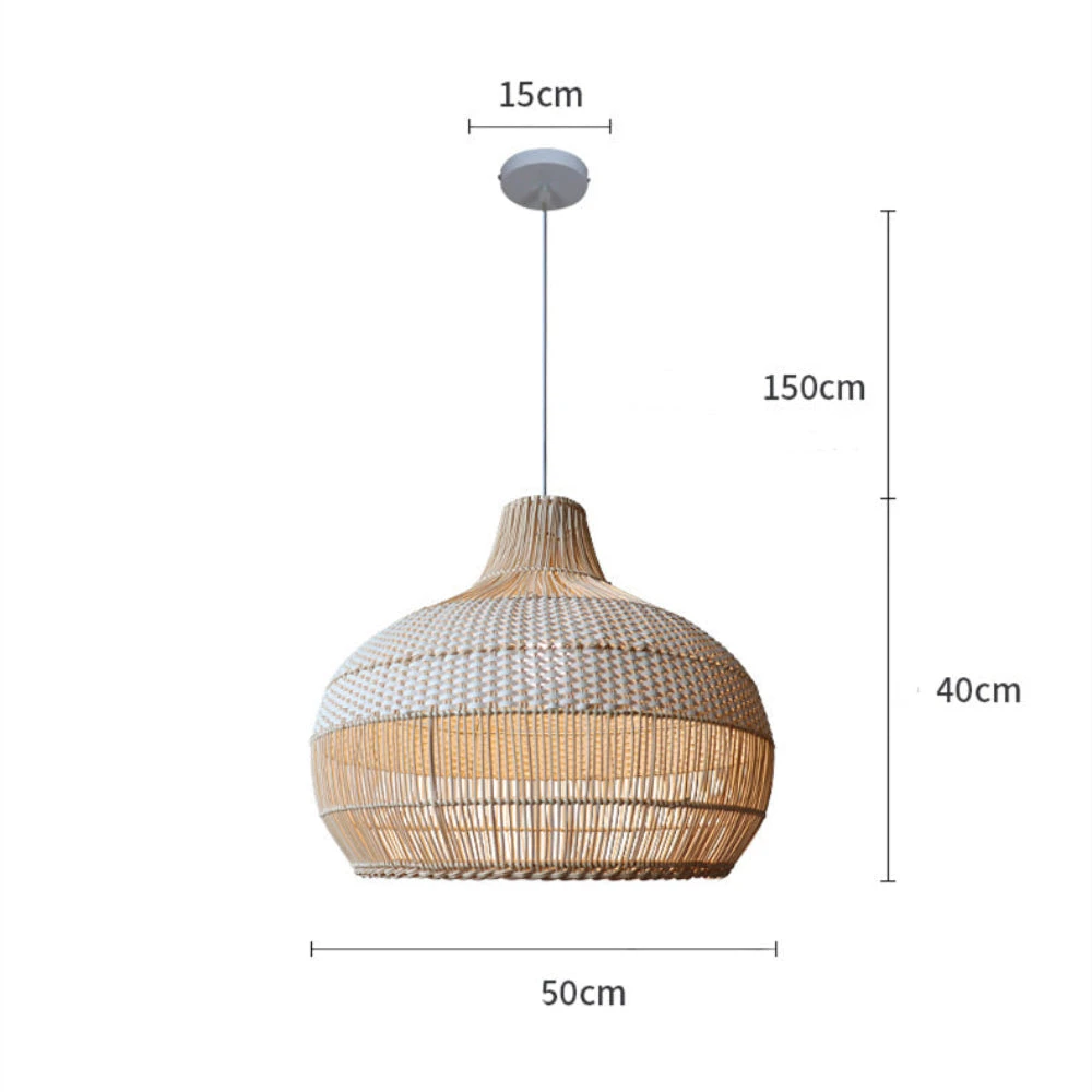Handwoven Rattan Kitchen Island Pendant Lighting 10 Handwoven Rattan Kitchen Island Pendant Lighting - Image 10