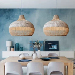 Handwoven Rattan Kitchen Island Pendant Lighting 18 Handwoven Rattan Kitchen Island Pendant Lighting -Demolights Sales Store DL10186 4