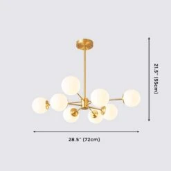 8-light Sputnik Gold Chandelier Brass Ceilight Light -Demolights Sales Store DL10192 8 lightGoldBrassChandelierCeilingLights 4 1