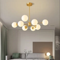 8-light Sputnik Gold Chandelier Brass Ceilight Light -Demolights Sales Store DL10192 8 lightGoldBrassChandelierCeilingLights 9 1