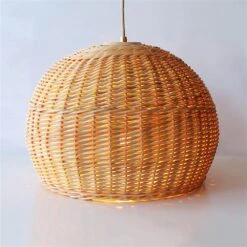 Wicker Farmhouse Woven Pendant Light -Demolights Sales Store DL10216WickerFarmhouseWovenPendantLight 2