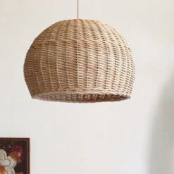 Wicker Farmhouse Woven Pendant Light -Demolights Sales Store DL10216WickerFarmhouseWovenPendantLight 6 1