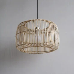 Lantern Shape Bamboo Pendant Light -Demolights Sales Store DL10221LanternShapeBambooPendantLight 9 1