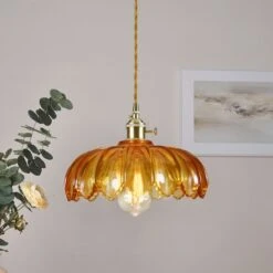 Brass & Glass Dome Ceiling Lighting -Demolights Sales Store DL10224Brass GlassDomeCeilingLighting 16