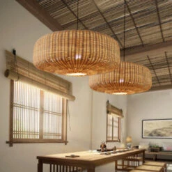 Woven Rattan Pendant Lighting -Demolights Sales Store DL10227WovenRattanPendantLightingCountrysideStyle 1 2260397c 6aed 4451 b077 5ad4da6dc474