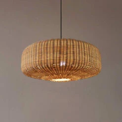 Woven Rattan Pendant Lighting -Demolights Sales Store DL10227WovenRattanPendantLightingCountrysideStyle 2