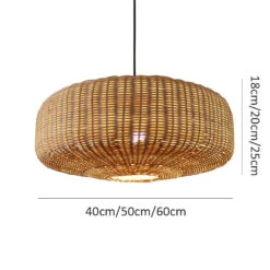 Woven Rattan Pendant Lighting -Demolights Sales Store DL10227WovenRattanPendantLightingCountrysideStyle 3