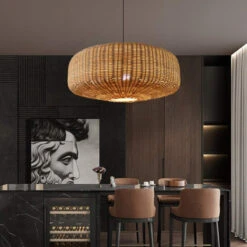 Woven Rattan Pendant Lighting