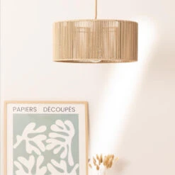 Boho Handmade Rope Woven Pendant Light