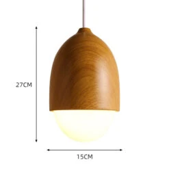 Wooden 1 Light Nut Shaped Pendant Light -Demolights Sales Store DL10245Wood1LightNutShapedPendantLight 11