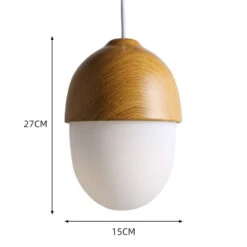 Wooden 1 Light Nut Shaped Pendant Light -Demolights Sales Store DL10245Wood1LightNutShapedPendantLight 14