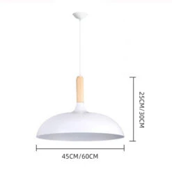 Dome Pendant Lighting Fixtures Modern Wood 1 Light -Demolights Sales Store DL10247DomePendantLightingFixturesModernWood1Light 1