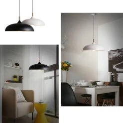 Dome Pendant Lighting Fixtures Modern Wood 1 Light -Demolights Sales Store DL10247DomePendantLightingFixturesModernWood1Light 4 1