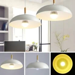Dome Pendant Lighting Fixtures Modern Wood 1 Light -Demolights Sales Store DL10247DomePendantLightingFixturesModernWood1Light 7 1