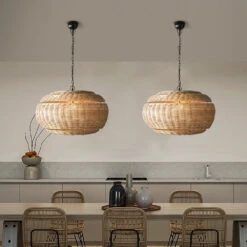 Wicker Woven Pendant Lampshades Rattan Pendant Light