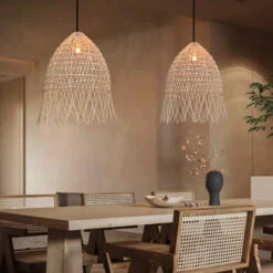 Handwoven Rattan Vertical Pendant Light 15 Handwoven Rattan Vertical Pendant Light -Demolights Sales Store DL10267HandwovenRattanVerticalPendantLight 6