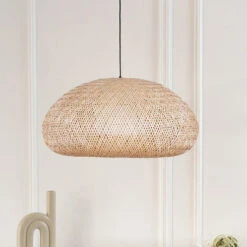 Beige Bamboo Pendant Light Handmade -Demolights Sales Store DL10268 3
