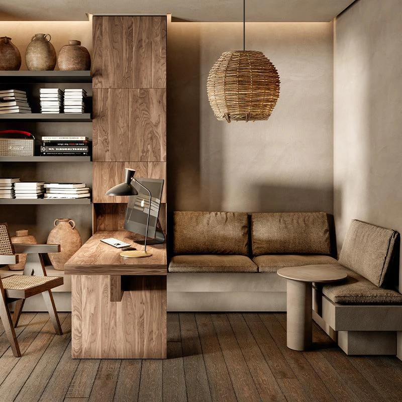 Retro Small Rattan Pendant Light For Dining Table 3 Retro Small Rattan Pendant Light For Dining Table - Image 3