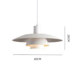 3-Layer Shade Pendant Lamp Nordic White Ceiling Light -Demolights Sales Store DL10281Three layerPendantLight 1 1