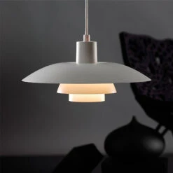3-Layer Shade Pendant Lamp Nordic White Ceiling Light