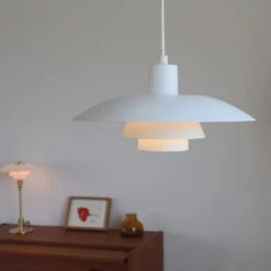 3-Layer Shade Pendant Lamp Nordic White Ceiling Light -Demolights Sales Store DL10281Three layerPendantLight 7 1